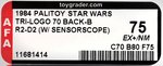 PALITOY STAR WARS: RETURN OF THE JEDI (1984) - ARTOO DETOO (R2-D2 SENSORSCOPE) TRI-LOGO 70 BACK-B AFA 75 EX+/NM.