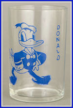 "DONALD" DUCK RARE JUICE GLASS.