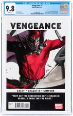 VENGEANCE #1 SEPTEMBER 2011 CGC 9.8 NM/MINT (FIRST AMERICA CHAVEZ).