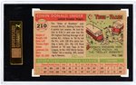 1955 TOPPS BASEBALL CARDS NEAR SET WITH 11 KEY CARDS CSG/SGC GRADED.