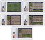 1972 TOPPS FOOTBALL COMPLETE LOW NUMBER CARD SET (1-263) WITH 10 KEY CARDS CSG GRADED.