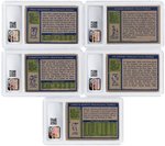1972 TOPPS FOOTBALL COMPLETE LOW NUMBER CARD SET (1-263) WITH 10 KEY CARDS CSG GRADED.