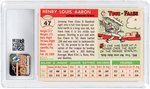 1955 TOPPS #47 HANK AARON (HOF) CSG 5.5 EX+.