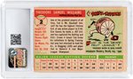 1955 TOPPS #2 TED WILLIAMS (HOF) CSG 5.5 EX+.