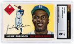 1955 TOPPS #50 JACKIE ROBINSON (HOF) CSG 6 EX/NM.