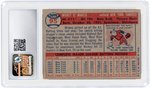 1957 TOPPS #95 MICKEY MANTLE (HOF) CSG 3 VG.