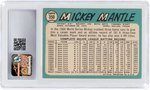 1965 TOPPS #350 MICKEY MANTLE (HOF) CSG 6 EX/NM.