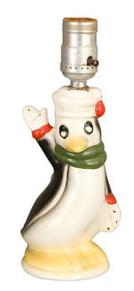 HAKE COLLECTION PABLO THE COLD BLOODED PENGUIN CERAMIC LAMP.