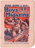 BOYS' MAGAZINE 1933 ISSUE WITH KING KONG CONTENT.