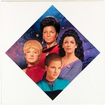 WOMEN OF STAR TREK STAR TREK ORIGINAL PAINTED ART BY TODD TREADWAY FOR HAMILTON COLLECTION.