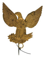 CLEVELAND AND THURMAN JUGATE 1888 MECHANICAL EAGLE LARGE STICKPIN.