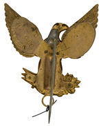 CLEVELAND AND THURMAN JUGATE 1888 MECHANICAL EAGLE LARGE STICKPIN.