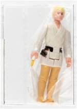 STAR WARS (1978) - BAGGED ACTION FIGURE LUKE SKYWALKER (DOUBLE-TELESCOPING SABER/NO LETTER ON HILT) AFA 80 NM.