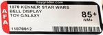STAR WARS (1978) - TOY GALAXY BELL HANGER ADVERTISING STORE DISPLAY SIGN AFA 85+ NM+.