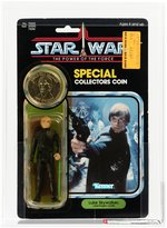 STAR WARS: THE POWER OF THE FORCE (1985) - LUKE SKYWALKER (JEDI KNIGHT OUTFIT) 92 BACK AFA 75 Y-EX+/NM.