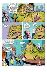 STAR WARS - JABBA THE HUTT: THE GAAR SUPPOON HIT COMIC BOOK PAGE ORIGINAL ART BY ART WETHERELL.