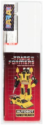 TRANSFORMERS (1984) SERIES 1 CAR - SUNSTREAKER AFA 85 NM+ (NO RUBSIGN).