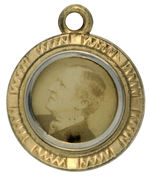 HARRISON AND MORTON TWO-SIDED 1888 WATCH CHAIN CHARM.