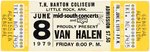 VAN HALEN 1979 CONCERT TICKET TRIO.