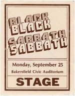 BLACK SABBATH & VAN HALEN BACKSTAGE PASSES TRIO.