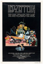 LED ZEPPELIN - THE SONG REMAINS THE SAME LINEN-MOUNTED ONE-SHEET MOVIE POSTER.