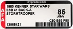 STAR WARS: THE EMPIRE STRIKES BACK (1980) - STORMTROOPER 41 BACK-A AFA 85 NM+.