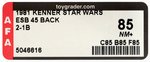 STAR WARS: THE EMPIRE STRIKES BACK (1980) - 2-1B 45 BACK AFA 85 NM+.