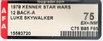 STAR WARS - LUKE SKYWALKER 12 BACK-A AFA 75 EX+/NM.