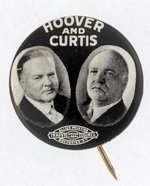 HOOVER & CURTIS REAL PHOTO JUGATE BUTTON.