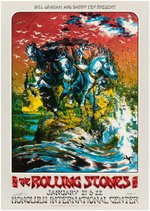 THE ROLLING STONES 1973 HONOLULU INTERNATIONAL CENTER CONCERT POSTER (ARTIST SIGNED).