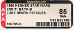 STAR WARS: THE EMPIRE STRIKES BACK (1980) - LUKE SKYWALKER (BESPIN FATIGUES) 31 BACK-B AFA 85 NM+.