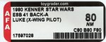 STAR WARS: THE EMPIRE STRIKES BACK (1980) - LUKE SKYWALKER (X-WING PILOT) 41 BACK-A AFA 80 NM.