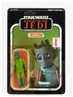 STAR WARS: RETURN OF THE JEDI (1983) - GREEDO 77 BACK-A AFA 85 Y-NM+.