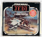 STAR WARS: RETURN OF THE JEDI (1983) - X-WING FIGHTER (BATTLE DAMAGED) AFA 75 EX+/NM.