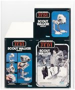 STAR WARS: REVENGE OF THE JEDI (1983)- SCOUT WALKER VEHICLE BOX FLAT AFA 80 NM.