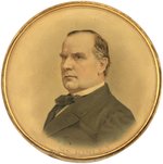 LARGE MCKINLEY MATTE FINISH PORTRAIT CELLULOID PLAQUE.