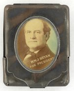 "WM. J. BRYAN FOR PRESIDENT" COLORIZED PORTRAIT 1908 MATCHSAFE.