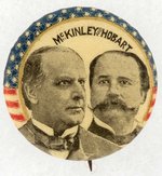 MCKINLEY & HOBART STARS & STRIPES JUGATE BUTTON.