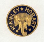 MCKINLEY & HOBART ENAMEL ELEPHANT STUD.