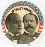 "MCKINLEY & HOBART" STARS AND STRIPES JUGATE BUTTON.