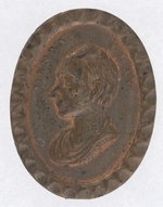 HENRY CLAY COPPER BROOCH PORTRAIT PIN.