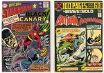 BRAVE AND THE BOLD SILVER AND BRONZE AGE LOT OF 23 COMIC ISSUES.