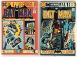 BATMAN BRONZE AGE RUN OF 17 COMIC ISSUES.