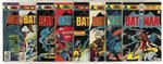 BATMAN BRONZE AGE RUN OF 17 COMIC ISSUES.