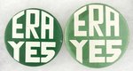 PAIR OF "ERA YES" BUTTONS.