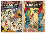 JUSTICE LEAGUE OF AMERICA SILVER AGE LOT OF NINE COMIC ISSUES.