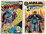 SUPERMAN BRONZE AND COPPER AGE LOT OF 67 COMIC ISSSUES.