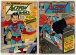 ACTION COMICS SILVER AGE LOT OF 7 COMIC ISSUES.