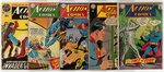 ACTION COMICS SILVER AGE LOT OF 7 COMIC ISSUES.