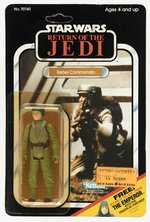 STAR WARS: RETURN OF THE JEDI (1983) - REBEL COMMANDO 65 BACK-C CARDED ACTION FIGURE.